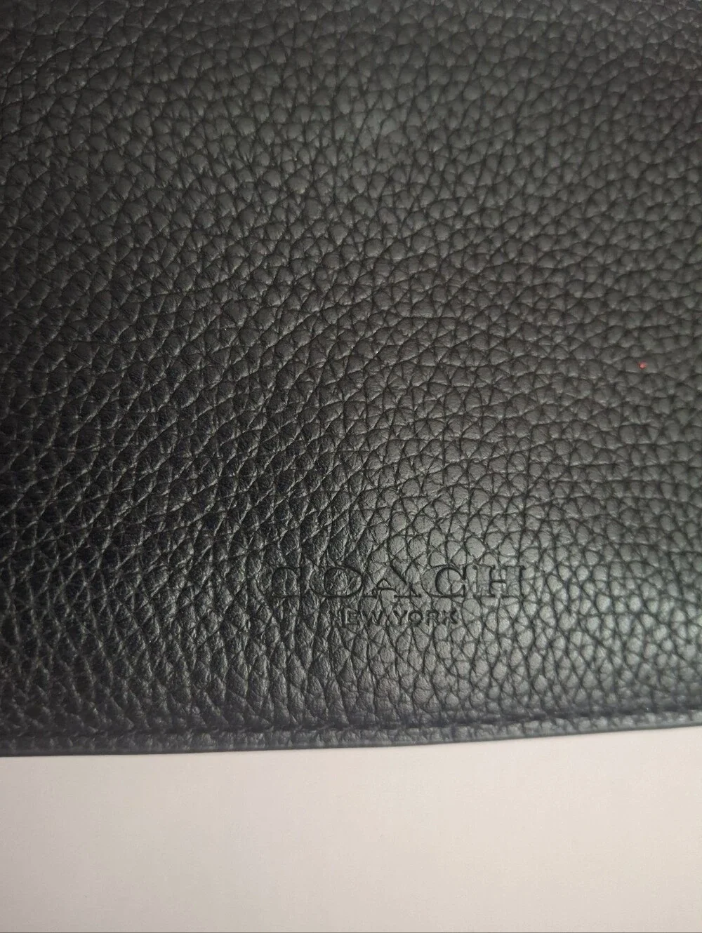 Coach Black Leather Zip Wallet